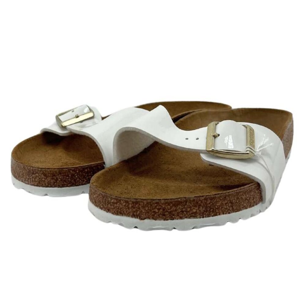 Birkenstock Women's Patent White Madrid Sandals / Size 8